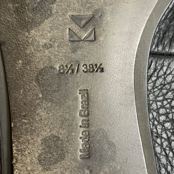 Mercedes Castillo Womens Leather Ballet Flats in Black - Picture 7 of 7